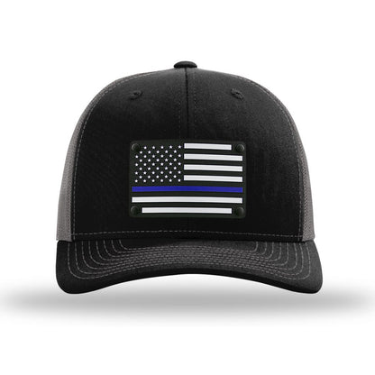 Thin Blue Line Acrylic Patch Hat | Black/Charcoal