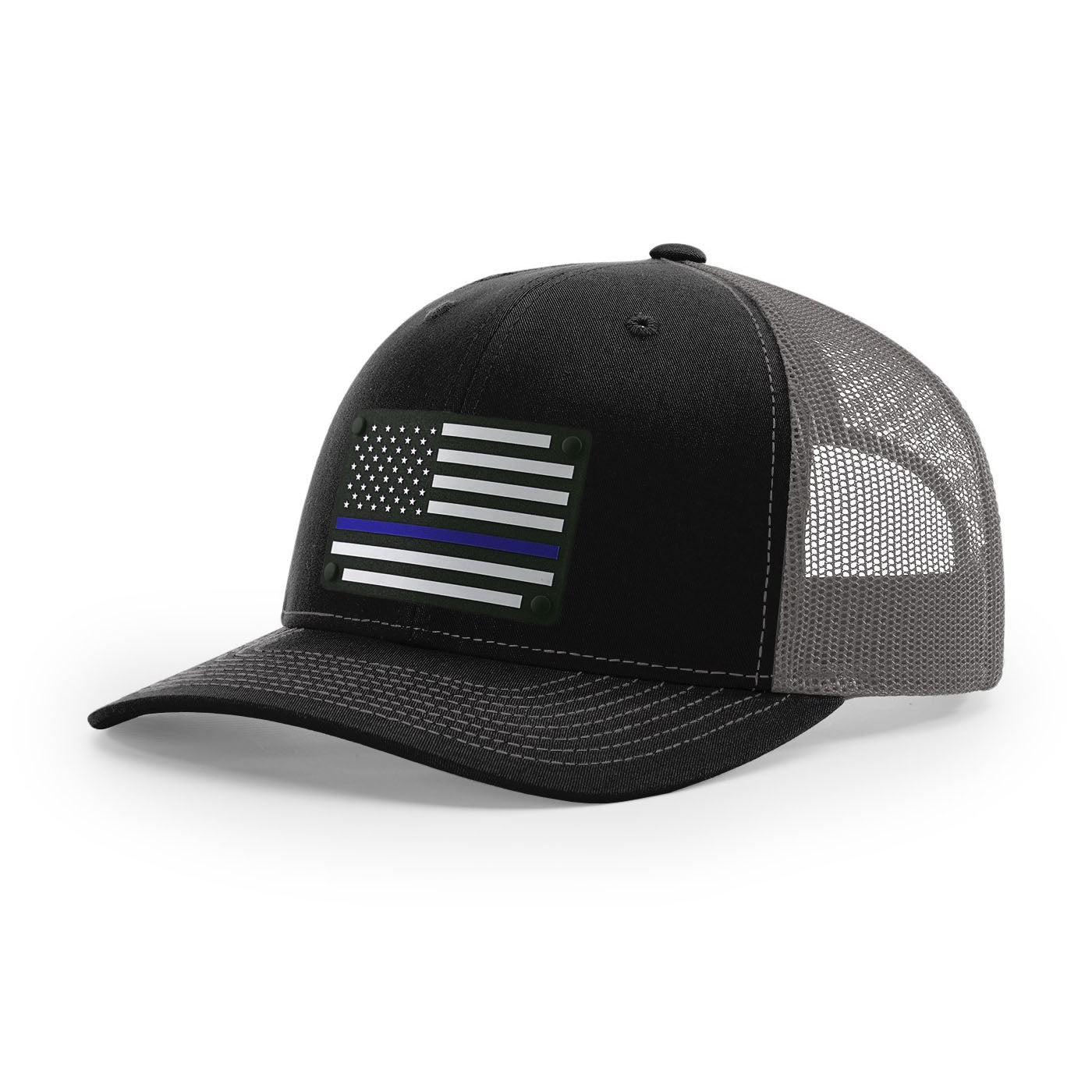 Thin Blue Line Acrylic Patch Hat | Black/Charcoal